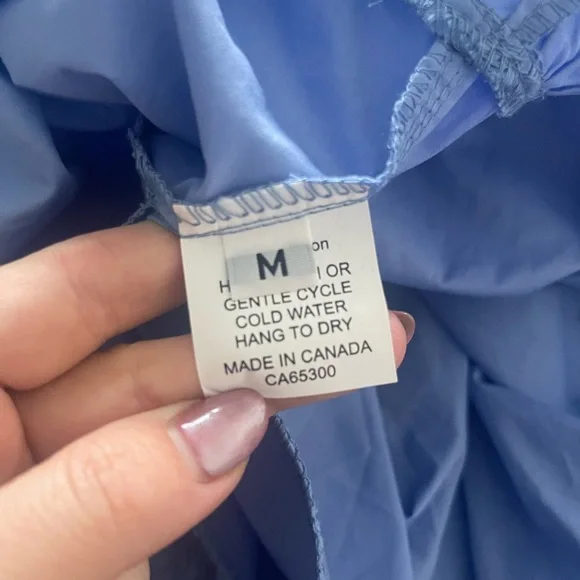 A Bronze Age Cornflower Blue Puff-Sleeve Midi Dress - Picture 7 of 7